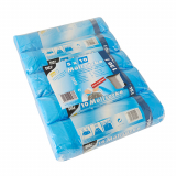 50 Müllsäcke mit Zugband, HDPE 120 l 100 cm x 70 cm blau