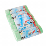 125 Müllbeutel mit Zugband, HDPE 30 l 62 cm x 55 cm grün