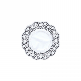 100 Teller- und Tassendeckchen rund Ø 15 cm weiss