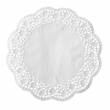 100 Tortenspitzen rund Ø 32 cm weiss