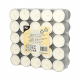 100 Teelichte Ø 39 mm · 15 mm weiss