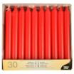 30 Tafelkerzen Ø 2,1 cm · 19,6 cm rot