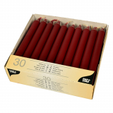 30 Tafelkerzen Ø 2,1 cm · 19,6 cm bordeaux