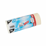 30 Müllbeutel mit Zugband, LDPE 30 l 62 cm x 53 cm weiss