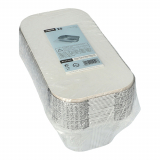 25 Schalen, Alu + Einlegedeckel, PP-beschichtet eckig 1,5 l 7 cm x 13 cm x 24,2 cm