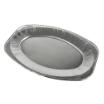10 Servierplatten, Alu oval 43 cm x 29 cm