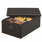 Isolier-Transportbehälter, EPP 60 cm x 40 cm x 23 cm schwarz Gastro-Norm 1/1