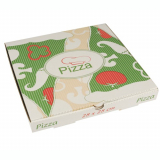 100 Pizzakartons, Cellulose pure eckig 28 cm x 28 cm x 3 cm