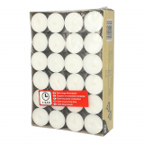 72 Teelichte Ø 39 mm · 17,5 mm weiss · mit langer Brenndauer 6,5 h