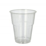 70 Kaltgetränkebecher, PLA pure 0,3 l Ø 9,5 cm · 11 cm glasklar mit Schaumrand