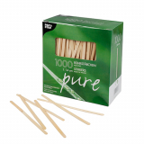 1000 Rührstäbchen, Holz pure 14 cm x 5 mm