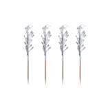 1000 Deko-Picker 6,8 cm weiss Frills