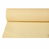Papiertischtuch mit Damastprägung 50 m x 1 m creme