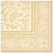 20 Servietten ROYAL Collection 1/4-Falz 40 cm x 40 cm champagner Ornaments