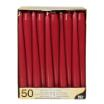50 Leuchterkerzen Ø 2,2 cm · 25 cm bordeaux