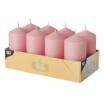 8 Stumpenkerzen Ø 50 mm · 100 mm altrosa