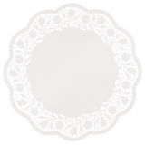 250 Tortenspitzen rund Ø 36 cm weiss