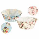 60 Backförmchen Ø 5 cm · 2,5 cm Elk & Stars sortiert