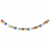 Grußkette 2,5 m Herzlichen Glückwunsch