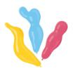 8 Luftballons farbig sortiert Figures