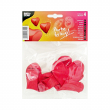 4 Luftballons Ø 30 cm rot Heart large