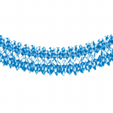 Großraumgirlande, Papier Ø 25 cm · 10 m Bayrisch Blau schwer entflammbar