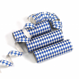 3 Luftschlangen 4 m Bayrisch Blau flammhemmend