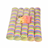 10 Luftschlangen 4 m Stripes flammhemmend