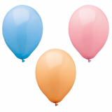 10 Luftballons Ø 25 cm farbig sortiert Pastel