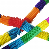 4 Girlanden, Papier 2 m Boa - Mini