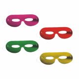 6 Gesichtsmasken farbig sortiert Metallic