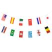 Flaggenkette, Papier 10 m 32 Nations schwer entflammbar