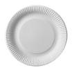50 Teller, Pappe pure rund Ø 23 cm weiss