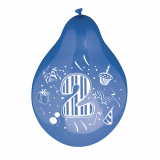 6 Zahlenluftballons Ø 25 cm farbig sortiert 2