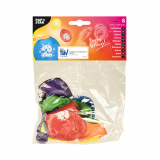 6 Zahlenluftballons Ø 25 cm farbig sortiert 2