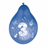 6 Zahlenluftballons Ø 25 cm farbig sortiert 3