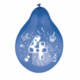 6 Zahlenluftballons Ø 25 cm farbig sortiert 4