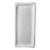 250 Teller, Pappe pure eckig 11 cm x 24 cm weiss