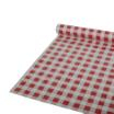 Tischdecke, Folie 50 m x 80 cm rot Karo