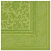 20 Servietten ROYAL Collection 1/4-Falz 40 cm x 40 cm olivgrün Ornaments