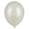 30 Luftballons Ø 29 cm elfenbein Just Married metallic