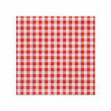 20 Servietten, 3-lagig 1/4-Falz 25 cm x 25 cm rot Vichy Karo