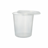 100 Verpackungsbecher, PP rund 500 ml Ø 10,1 cm · 10,3 cm transparent