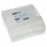 100 Deckel für Verpackungsbecher, PP rund Ø 10,1 cm · 0,8 cm transparent