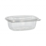50 Feinkost- und Salatschalen mit Klappdeckeln, PLA pure 500 ml 6,4 cm x 16,1 cm x 13,2 cm glasklar