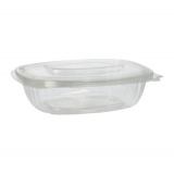 50 Feinkost- und Salatschalen mit Klappdeckeln, PLA pure 750 ml 6,6 cm x 20,5 cm x 16,8 cm glasklar