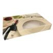 5 Transport- und Catering-Kartons 8 cm x 37,5 cm x 55,5 cm Burgund mit Sichtfenster, zweiteilig