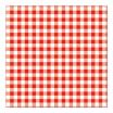 30 Servietten, 3-lagig 1/4-Falz 33 cm x 33 cm rot Vichy Karo