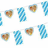 Flaggenkette, Papier 4 m Gruß vom Oktoberfest