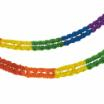 Großraumgirlande, Papier Ø 16 cm · 10 m Rainbow schwer entflammbar